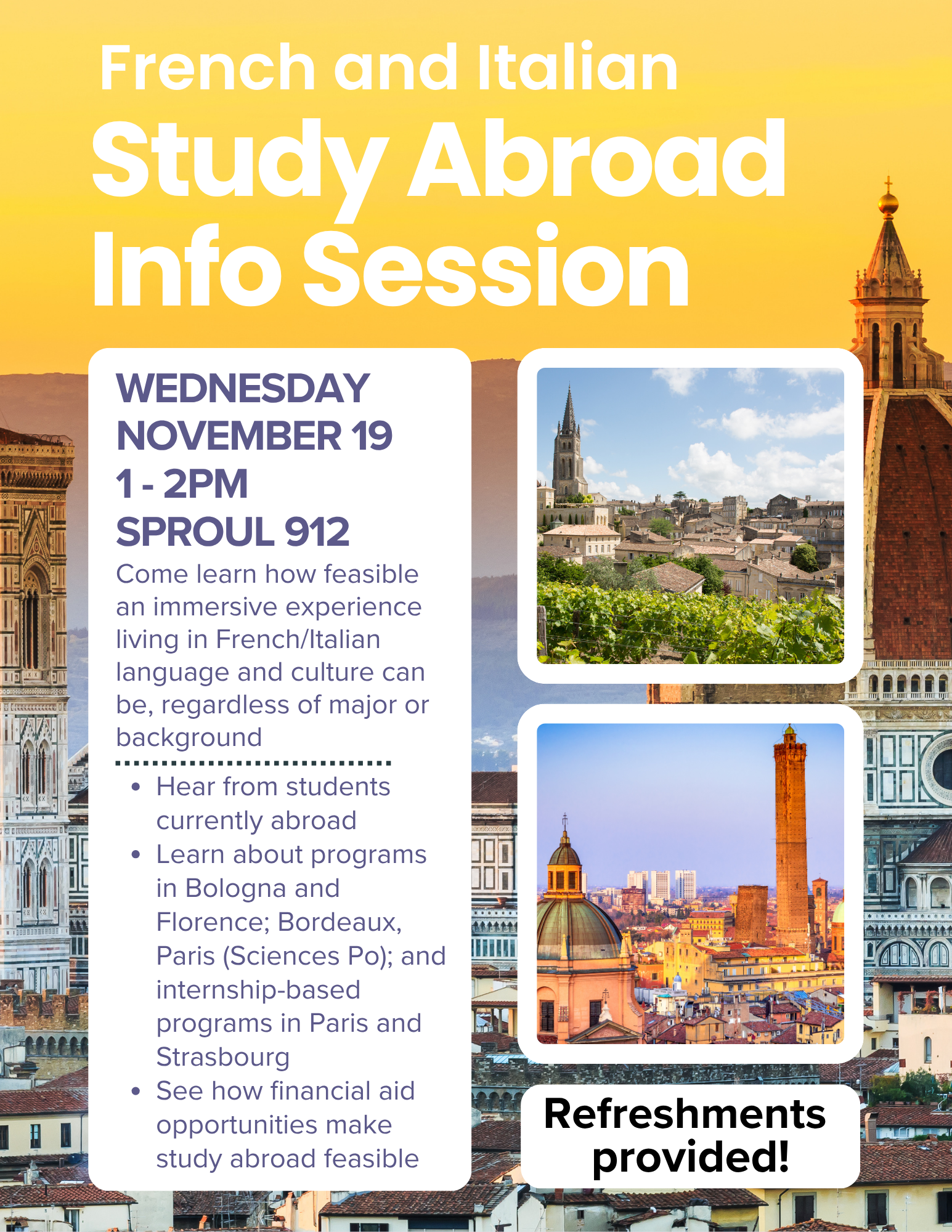 Study Abroad Info Session 19 Nov 2025