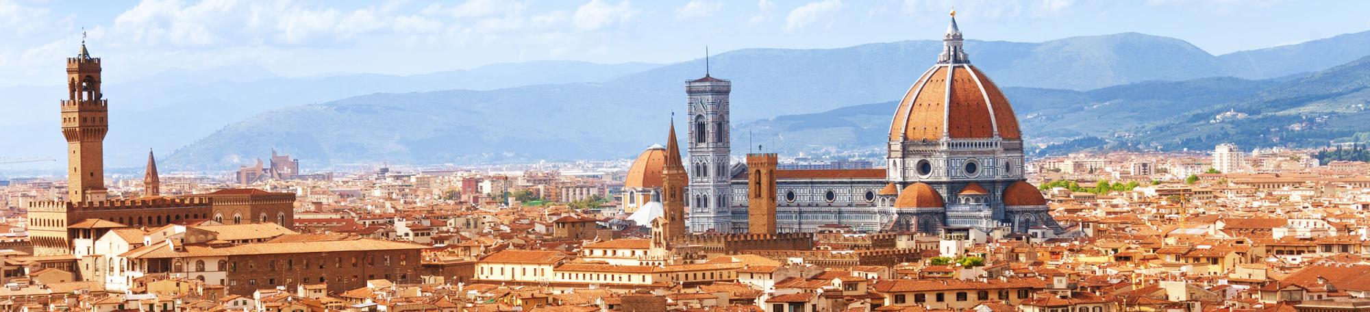 The skyline of Florence Italy