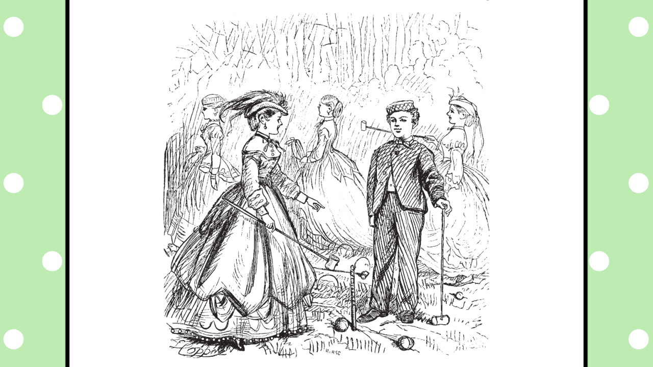 Flyer for a French and Italian Spring Social with illustrated figures and event details.