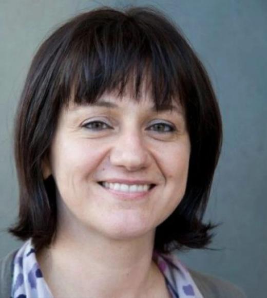 Woman with bangs