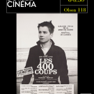 A flyer for French Movie night, featuring the films poster, a young man in black and white