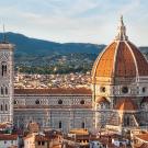 A large domed cathedral in the city of Florence.