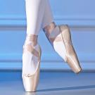 Photo of ballet dancer's shoes